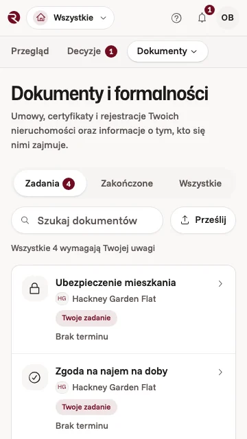 Dokumenty do zrobienia dla mieszkania w Londynie w aplikacji właściciela: ubezpieczenie mieszkania, zgoda na najem na doby, certyfikat bezpieczeństwa gazowego i ocena ryzyka pożarowego
